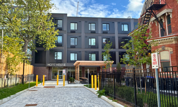 Supportive Housing Building Entrance